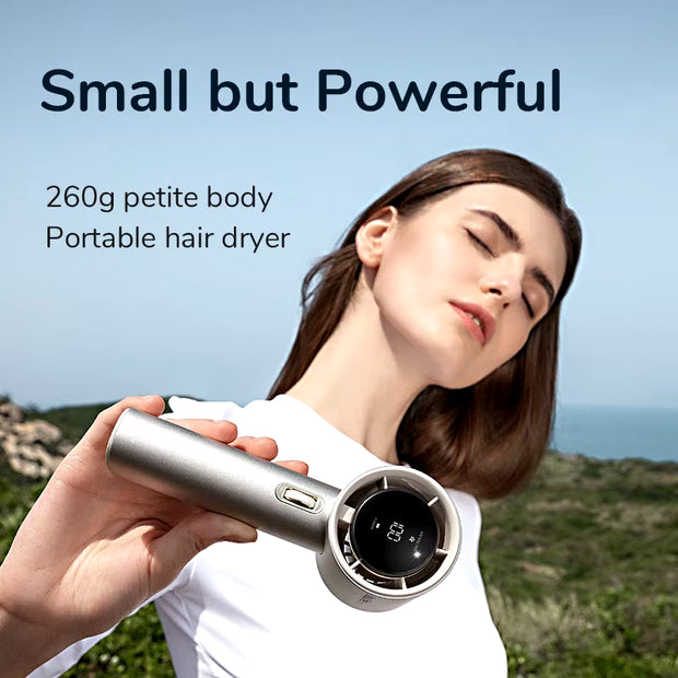 Mini Portable Hand Fan, 100 Wind Speeds, 5000Mah USB Battery Rechargeable, LED Digital Display, Travel,Camping,Outdoor